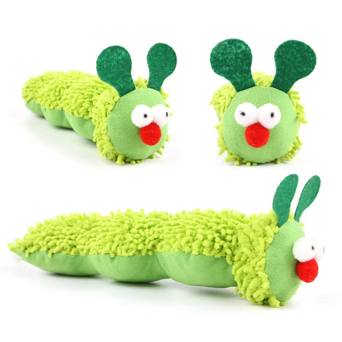 Premium Catnip Caterpillar Dental Chew Toy